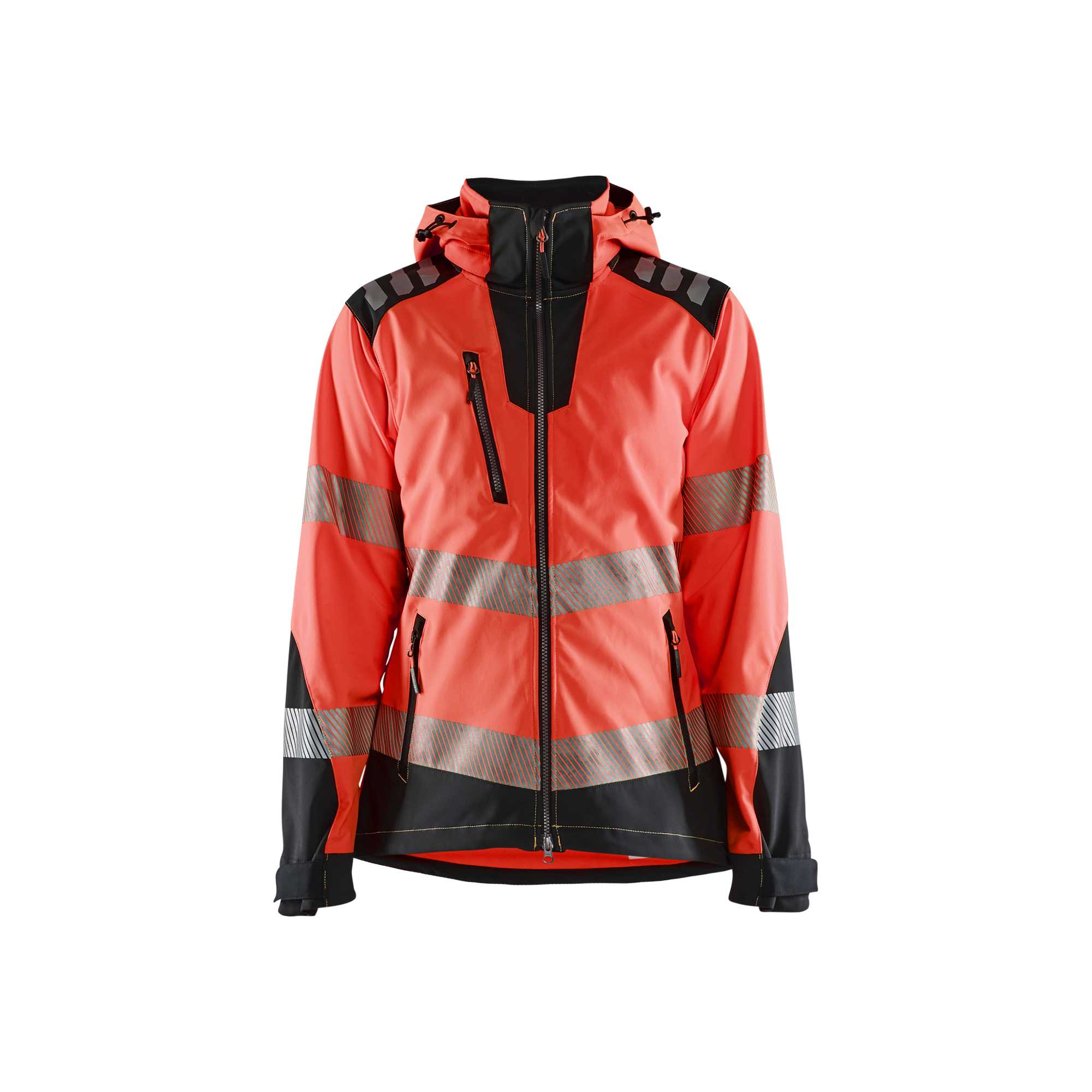 BLAKLADER 47912513 Women's Hi Vis Softshell Jacket Hi Vis Reflective Softshell Work Jacket WOMEN - Waterproof